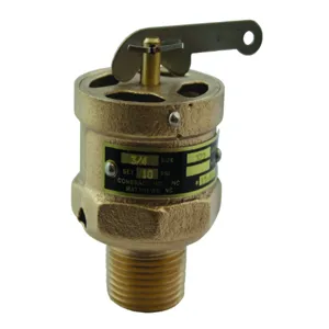 APOLLO VALVES 13101B15Q Relief Valve, 3/4 Inch Size, 15 Psi, Bronze | BN9WJB