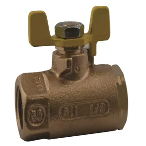 APOLLO VALVES 51GB4T1 Gas Ball Valve, 3/4 Inch NPT, Tee Handle | BP2DBR GBVT34