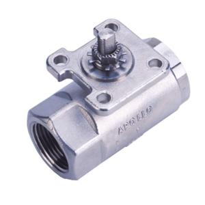 APOLLO VALVES 76AR15764 Ball Valve, Oxygen Cleaned, 1/4 Stainless Steel, Actuator Ready | CC7ZTD