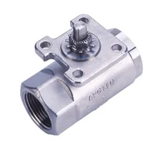 APOLLO VALVES 76AR524 Ball Valve, Graphite Package, 1 Inch Size, Stainless Steel, Actuator Ready | CB6LHF