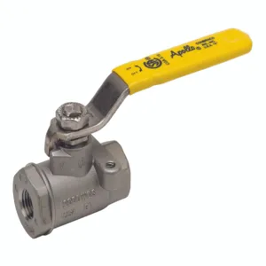 APOLLO VALVES 76E10627 Ball Valve, 1-1/4 Inch NPT, Standard Port, Stainless Steel, Latch Lever | CB6LJK