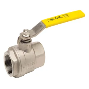 APOLLO VALVES 76F10852A Ball Valve, 2 Inch NPT, Full Port, Stainless Steel, 2 Tack | CB2RDX