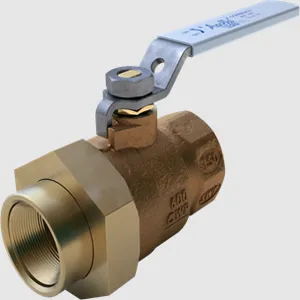 APOLLO VALVES 77CLF30801A Ball Valve, 2 Inch NPT, Union, Bronze, Full Port | CC4NUQ