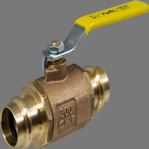 APOLLO VALVES 77W10801A Ball Valve, Brass, Inline, 2-Piece, 2 Inch Pipe Size, Press | CH6MRN 55ET31