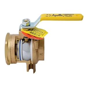 APOLLO VALVES 7K107SV Ball Valve, 1-1/2 Inch NPT, Full Port, Bronze, 1/4 Inch Tap | CA9UAU