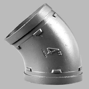 APOLLO VALVES SJT71115G Elbow, 5 Inch, Galvanized, 45 Degree | BP3MXH