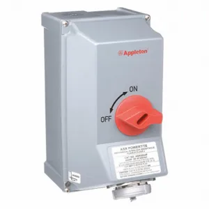 APPLETON ELECTRIC ASR3034F Mechanical Interlock Device, Fused, 30 A, 208/240/480/600V AC | AA4DMJ 12G196