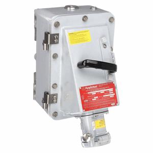 APPLETON ELECTRIC EBRH1034DS Receptacle with Disconnect Switch, Non-Fused, 100 A, 600V AC, 75 hp, Metallic | AA3XXU 11Y358