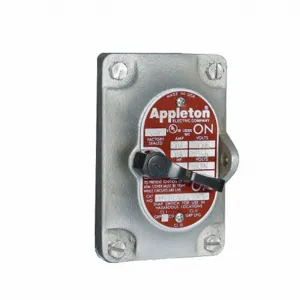 APPLETON ELECTRIC EDKF32-Q Front Cover, 2 Poles, 30A, 120/277V AC, Tumbler Switch | AA3YDM 11Y494