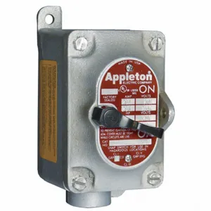 APPLETON ELECTRIC EDS11101 Motor Starter, 1 Pole, 20A AC, 1/2 Inch Hub, Dead-End Hub | AA4VMC 13F805