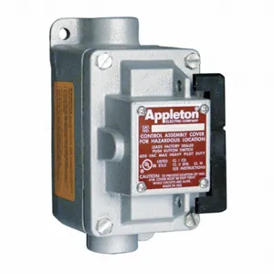 APPLETON ELECTRIC EDSC110-R3W Tumbler Switch, 1 Gang, Feed-Thru Hub, 1 Inch Hub, 20A, 120 to 277V AC | AA6DRD 13V042