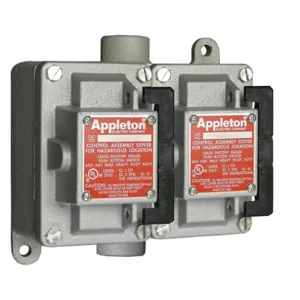 APPLETON ELECTRIC EDSC250-R4W Tumbler Switch, 2 Gangs, Feed-Thru Hub, 1/2 Inch Hub, 20A, 120 to 277V AC | AA6DVC 13V111