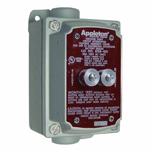 APPLETON ELECTRIC EFS150-GFI GFCI Cover and Box, 125V, 20A, 1/2 Hub, Dead End Hub, Malleable Iron | AA3XYE 11Y368