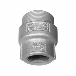 APPLETON ELECTRIC ES10050 Sealing Hub, Vertical, 1/2 and 1 Inch Trade, Male to Female, 2 1/4 Inch Length, Iron | AA2PAD 10W465