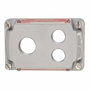 APPLETON ELECTRIC ESKB-3JPBQ Hazardous Location Cover, Gray, 3/4 Inch Top and 1/2 Inch Bottom Openings | AA4CTV 12F556