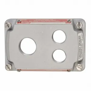 APPLETON ELECTRIC ESKB-3JPBQ Hazardous Location Cover, Gray, 3/4 Inch Top and 1/2 Inch Bottom Openings | AA4CTV 12F556