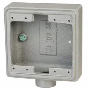 APPLETON ELECTRIC FS-2-75 Weatherproof Electrical Box, 2 Gangs, 3/4 Inch Hub, 1 Inlet, 4.63 Inch Length | AA2JGE 10L114