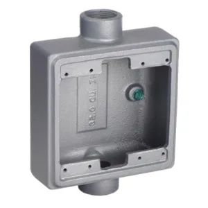 APPLETON ELECTRIC FSC-2-75 Weatherproof Electrical Box, 2 Gangs, 3/4 Inch Hub, 2 Inlets, 4.63 Inch Length | AA2JGN 10L130