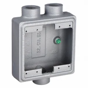 APPLETON ELECTRIC FSD-2-75 Weatherproof Electrical Box, 2 Gangs, 4.63 Inch Length, 4.63 Inch Width, 2 Inch Depth | AA2JGU 10L142