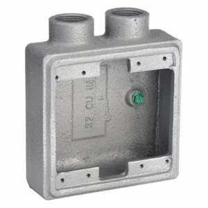 APPLETON ELECTRIC FSS-2-75-A Weatherproof Electrical Box, 2 Gangs, 3/4 Inch Hub, 2 Inlets, 4.63 Inch Length | AA2GKD 10H422