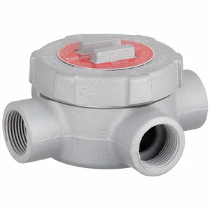 APPLETON ELECTRIC GUX100 Conduit Outlet Body, 1 Inch Trade, X Body, 19 cu. in. Body Capacity, Iron | AF2YQR 6ZEE9