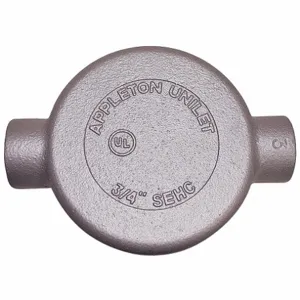 APPLETON ELECTRIC SEHC-75 Conduit Outlet Body, 3/4 Inch Trade, C Body, 18 cu. in., Iron, Threaded Hub | AF2FFV 6RUT8