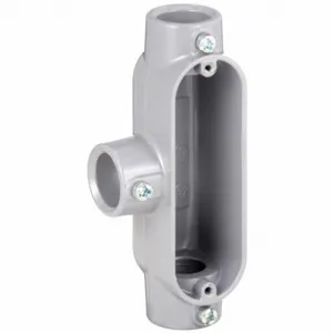 APPLETON ELECTRIC T50T-A Conduit Outlet Body, 1/2 Inch Trade, T Body, 4 cu. in., Set Screw Hub, Aluminum | AA2NZH 10W130