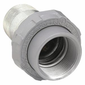 APPLETON ELECTRIC UNY150NR Straight Union, Conduit to Box, 1 1/2 Inch Trade, Female to Male, Iron | AA2NMT 10U883
