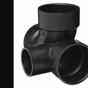 MUELLER INDUSTRIES 02782 Sanitary Tee With Inlet 3 Inch x 2 Inch Hub | AC9JEZ 3GUR4