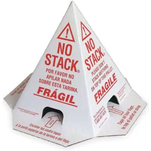 APPROVED VENDOR 0760-1411086 No Stack Cone Red/white 8 Inch Length - Pack Of 100 | AC8YUZ 3EXF8