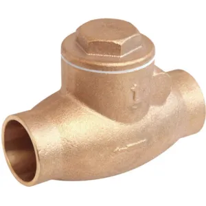 APPROVED VENDOR 10F318 Swing Check Valve Bronze 1-1/2 Inch Solder | AA2ETQ