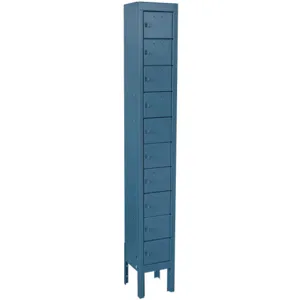 APPROVED VENDOR 10Y620 Cell Phone Locker 1 Wide 10 High Blue | AA2QAU