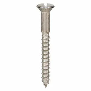 GRAINGER 115022-PG Wood Screw, #12 Size, 3 Inch Length, 18-8 Stainless Steel, 100PK | CG9VVB 2DV50