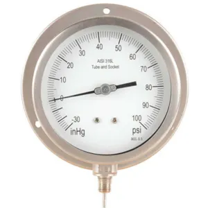 APPROVED VENDOR 11A524 Pressure Gauge Process 4-1/2 In | AA2TPE