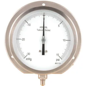 APPROVED VENDOR 11A547 Pressure Gauge General Purpose 6 In | AA2TQD