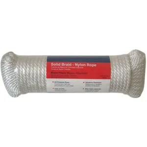 APPROVED VENDOR 12U276 Rope Nylon Braided 5/16 Inch Diameter 100ft L | AA4LZR