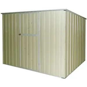 APPROVED VENDOR 13X103 Storage Shed Slope Roof 6ft x 8ft Beige | AA6GGU