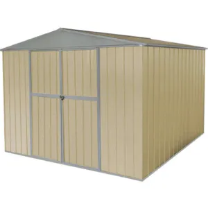 APPROVED VENDOR 13X112 Storage Shed A-roof 6ft x 11ft x 8ft Beige | AA6GHD