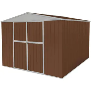 APPROVED VENDOR 13X113 Storage Shed A-roof 6ft x 11ft x 8ft Brown | AA6GHE