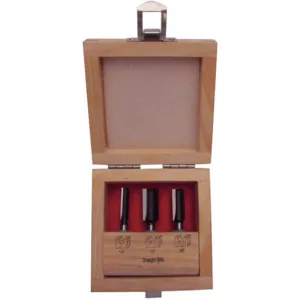 APPROVED VENDOR 16Y597 Router Bit Set Straight 3 Pc | AA8BYE