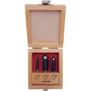 APPROVED VENDOR 16Y598 Router Bit Set Flush Trim 3 Pc | AA8BYF