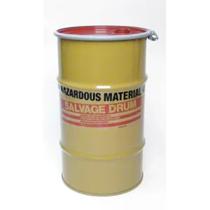 APPROVED VENDOR 17855M Hazardous Material Drum 15 Gallon Yellow | AF4RUZ 9HUH5