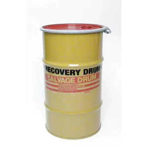 APPROVED VENDOR 17855R Recovery Drum 15 Gallon Yellow | AF3NWC 8A823