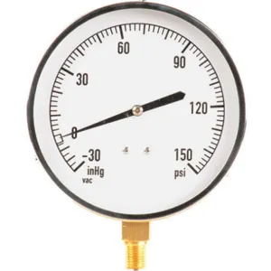 APPROVED VENDOR 18C744 Pressure Gauge Mechanical Contractors 4-1/2 In | AA8ECE