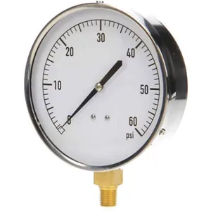 APPROVED VENDOR 18C748 Pressure Gauge Mechanical Contractors 4-1/2 In | AA8ECJ