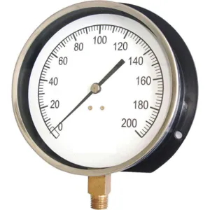 APPROVED VENDOR 18C768 Pressure Gauge Mechanical Contractors 4-1/2 In | AA8EDF