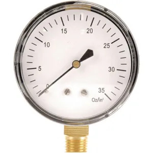 APPROVED VENDOR 18C778 Press Gauge Low Press Diaphragm 2-1/2 In | AA8EDR