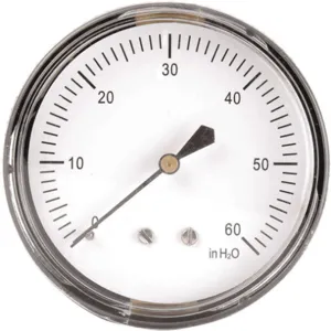 APPROVED VENDOR 18C802 Press Gauge Low Press Diaphragm 2-1/2 In | AA8EER