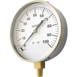 APPROVED VENDOR 18C749 Pressure Gauge Mechanical Contractors 4-1/2 In | AA8ECK