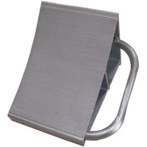 APPROVED VENDOR 19P543 Wheel Chock Aluminium W 7 Inch H 8 In | AA8RUL